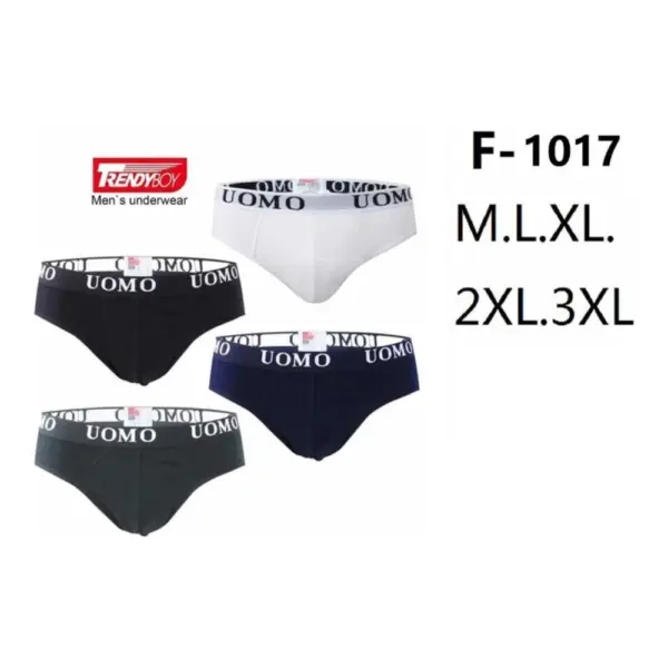 Slip Algodon Lycra Trendy-Boy F1017 Pack 12