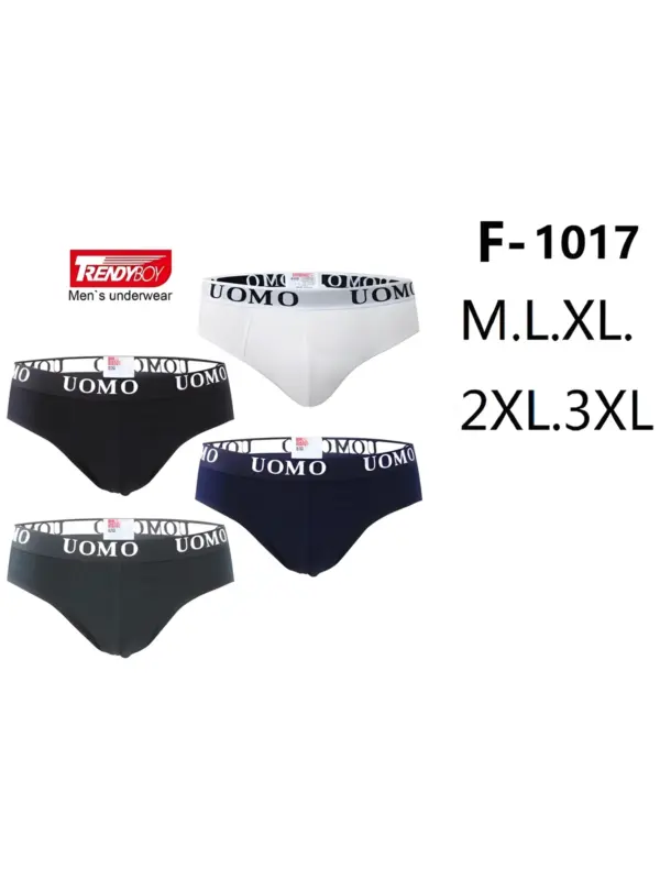 Slip Algodon Lycra Trendy-Boy F1017 Pack 12