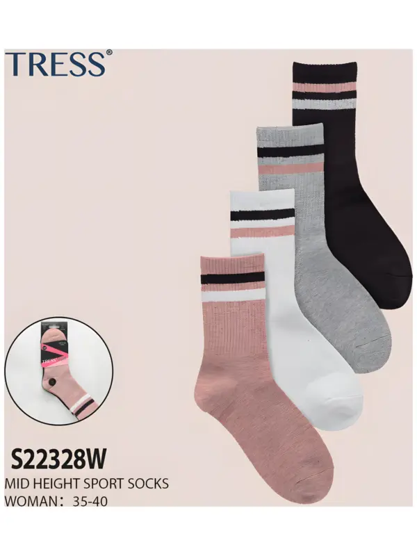 S22328w Calcetin Tress Pack 12