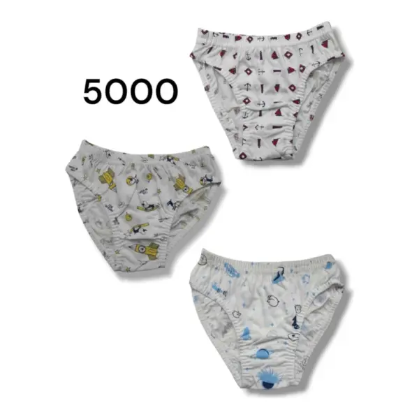 Slip Niño Estampado Ref 5000 Pack-12