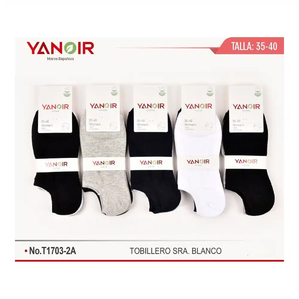 Calcetin Invisible Yanoir 1703 35-40 Pack 15 - Imagen 5