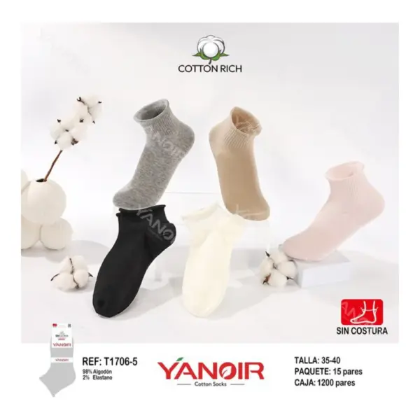 T1706 Tobillero sin Puño Yanoir 35/40 Pack 15