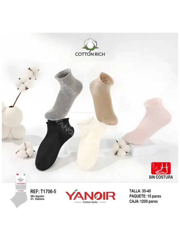 T1706 Tobillero sin Puño Yanoir 35/40 Pack 15