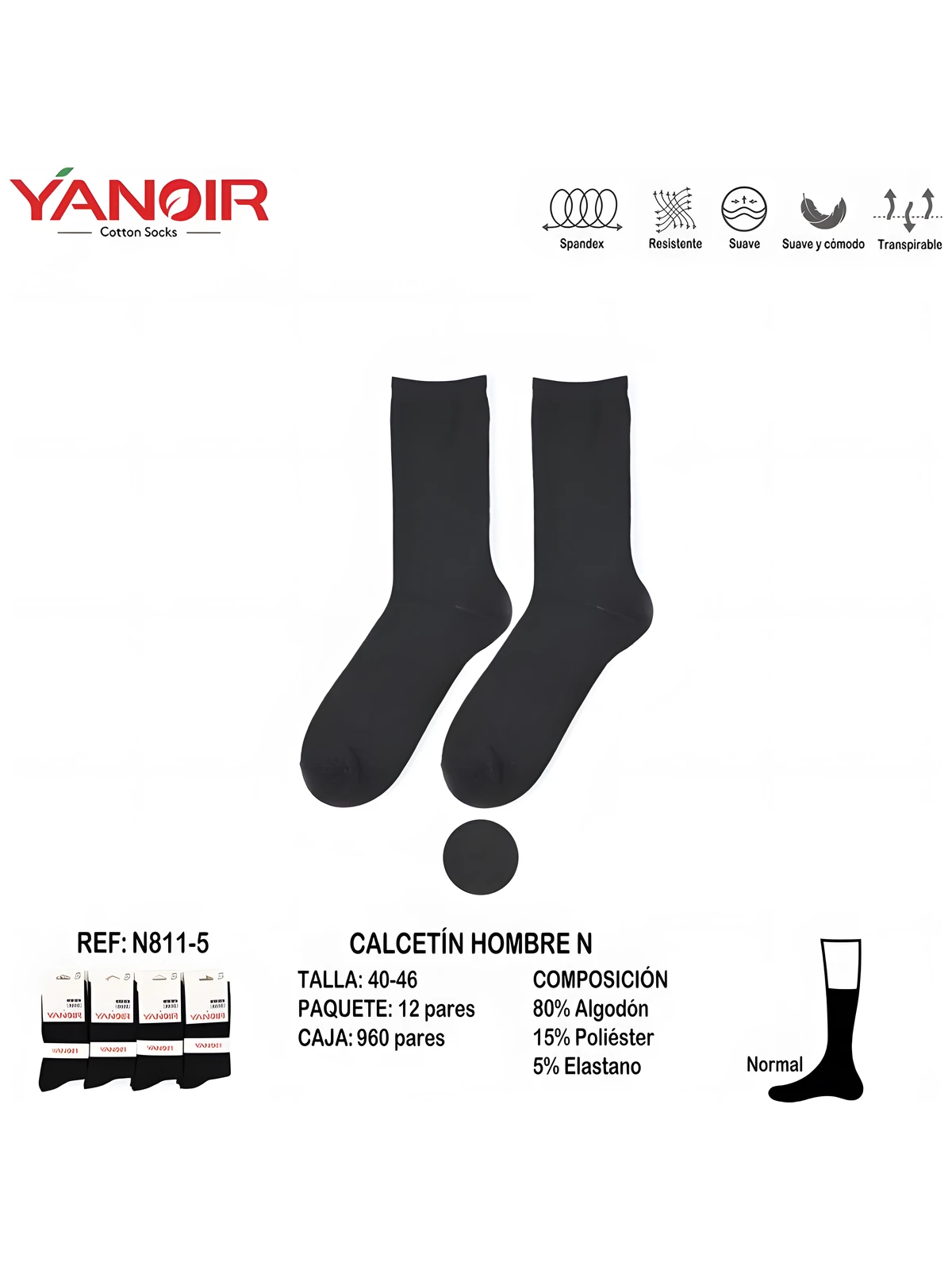 N811 Calcetin Fantasia Hombre - Imagen 3