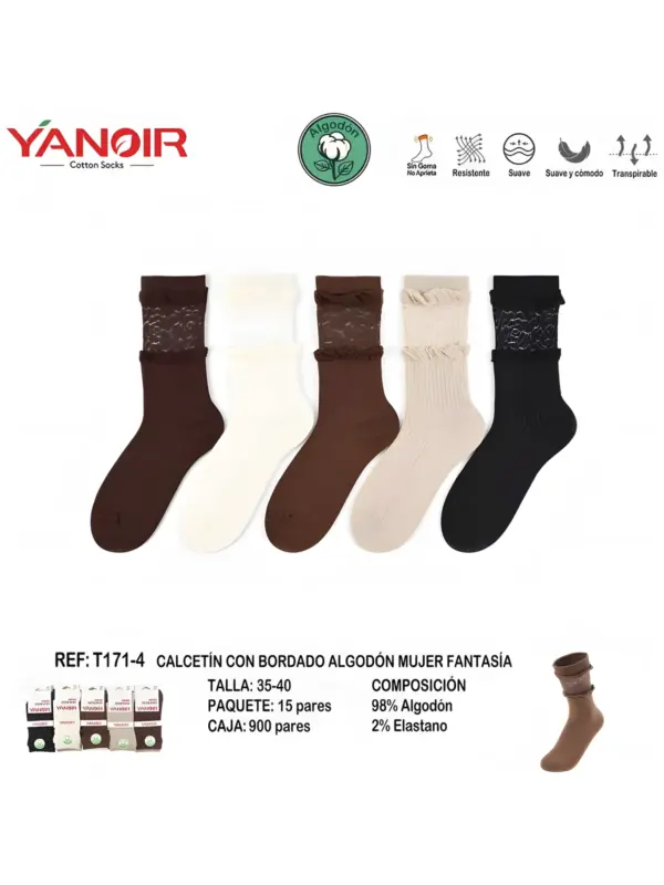T171 Calcetin Yanoir Pack 15