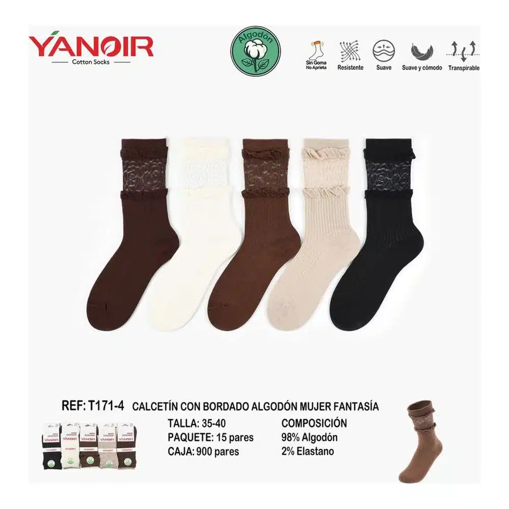 T171 Calcetin Yanoir Pack 15