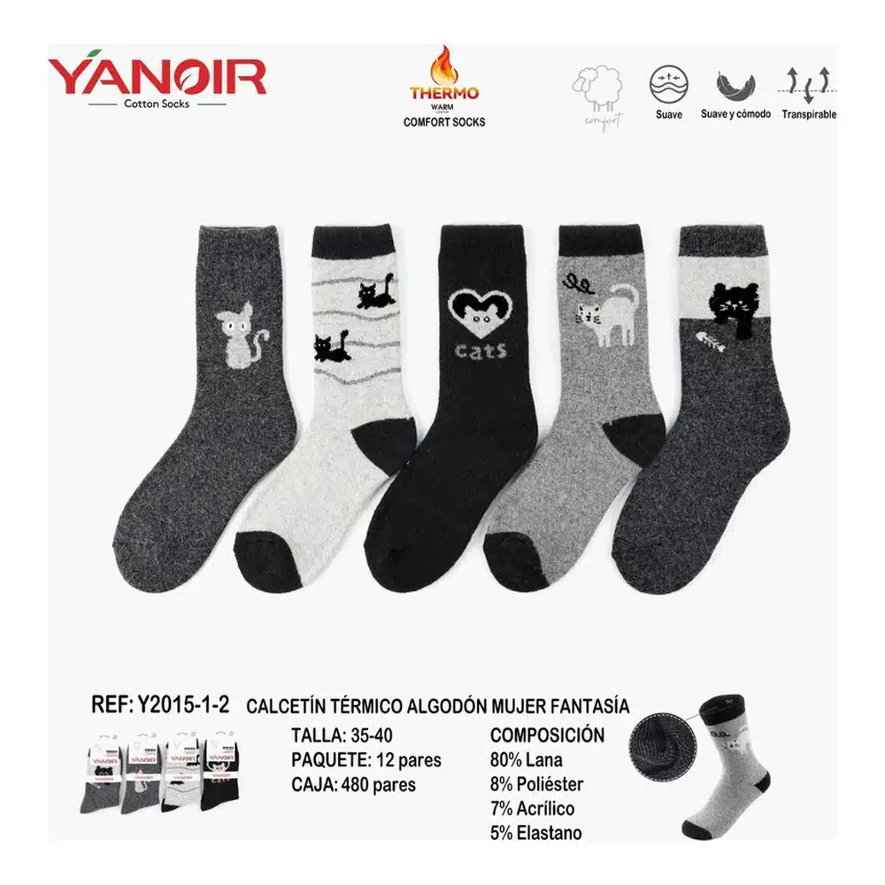 Y2015 Calcetin Yanoir Pack 12 - Imagen 5