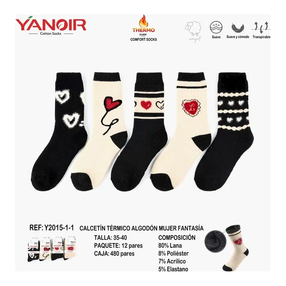 Y2015 Calcetin Yanoir Pack 12 - Imagen 6