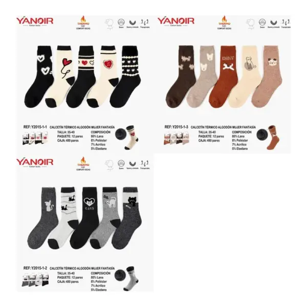Y2015 Calcetin Yanoir Pack 12