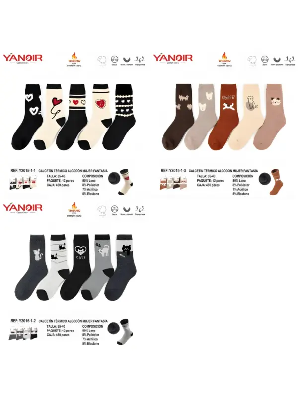 Y2015 Calcetin Yanoir Pack 12