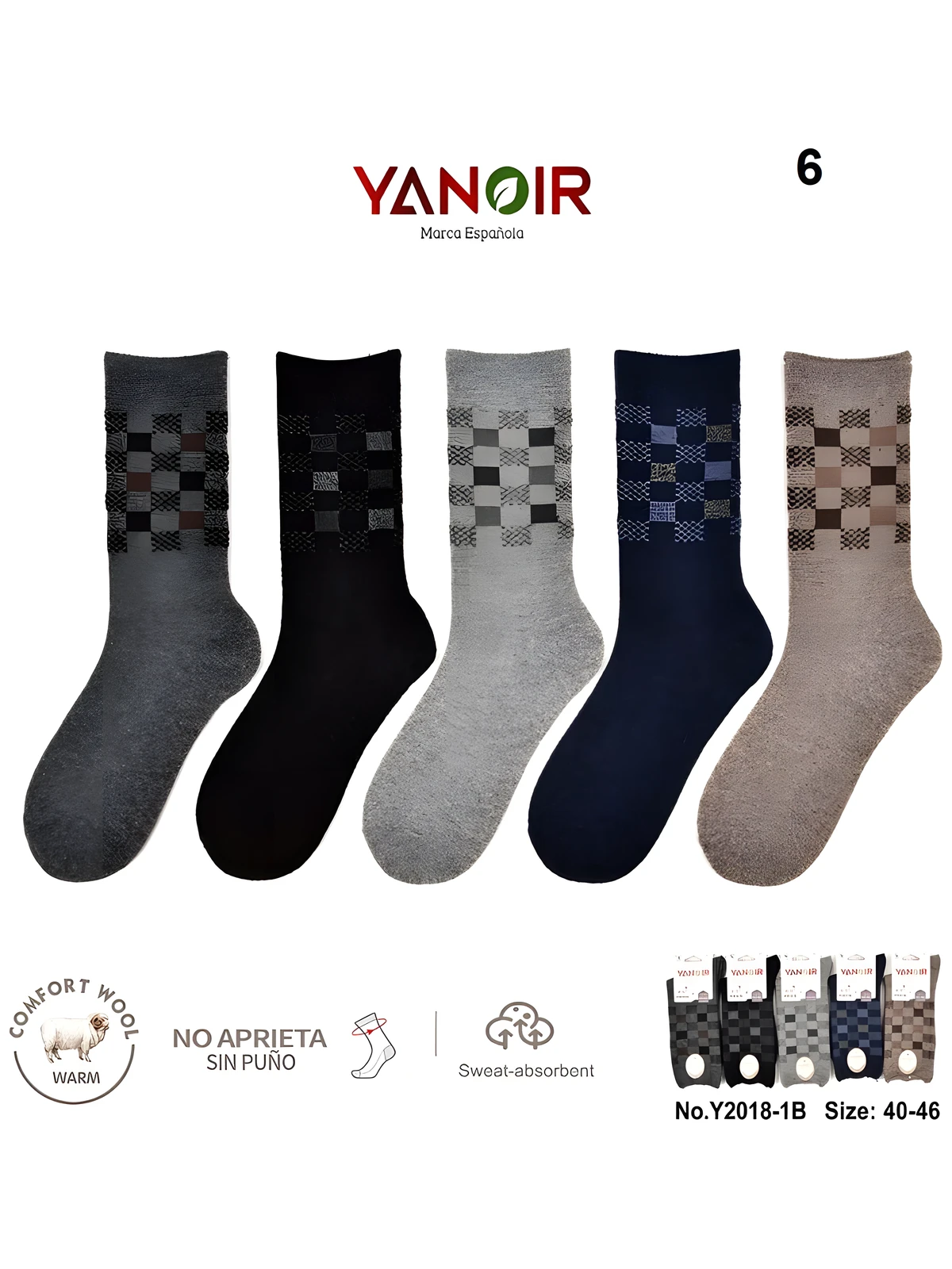 Calcetin Lana Yanoir Y2018 Pack 12 - Imagen 5