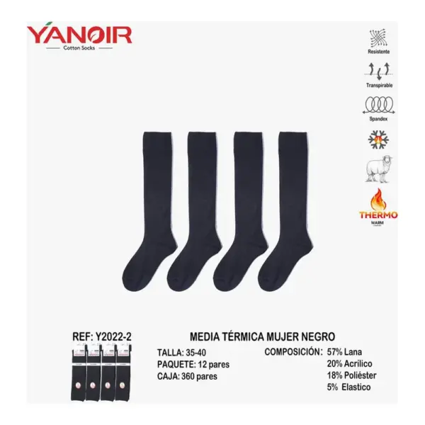 Y2022 Calcetin Lana Yanoir Pack 12