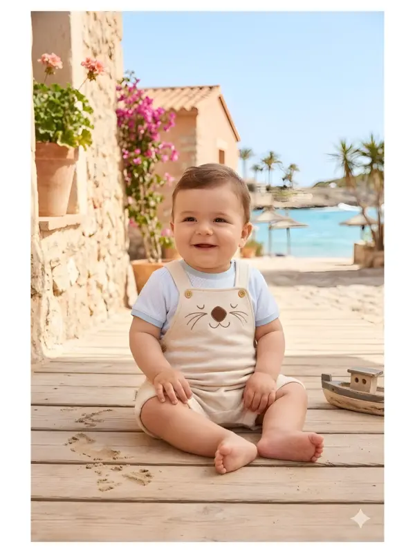 Conjunto Bebe Manga Corta Ysabel Mora 25620