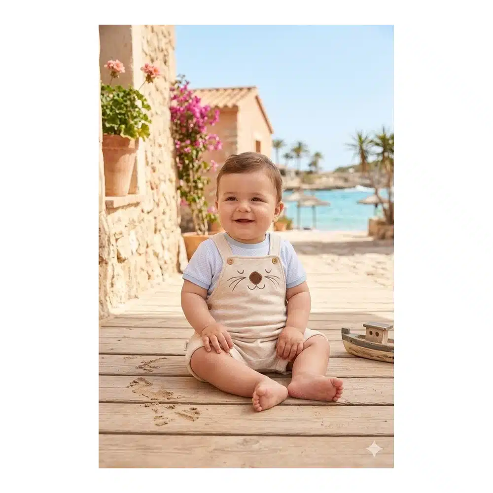 Conjunto Bebe Manga Corta Ysabel Mora 25620