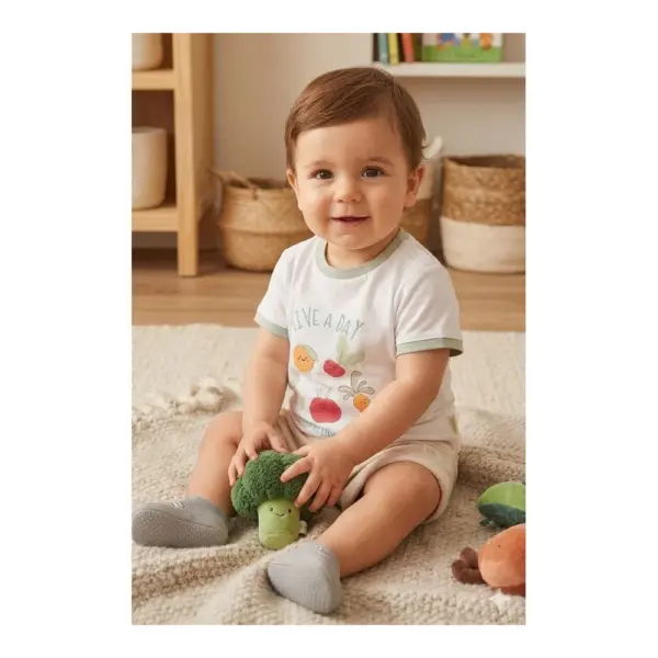 25624 Conjunto Bebe Manga Corta Ysabel Mora