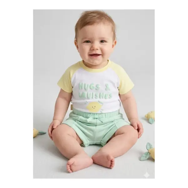25629 Conjunto Bebe Manga Corta Ysabel Mora