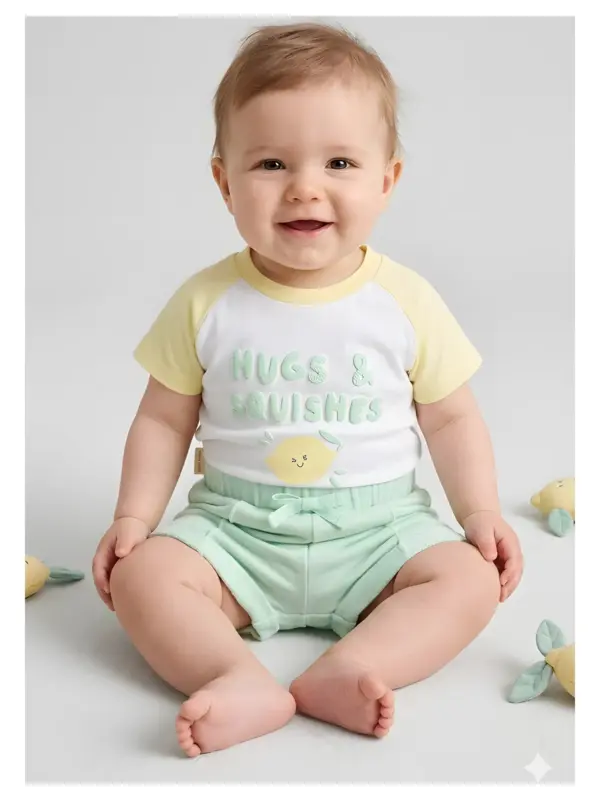 Conjunto Bebe Manga Corta Ysabel Mora 25629