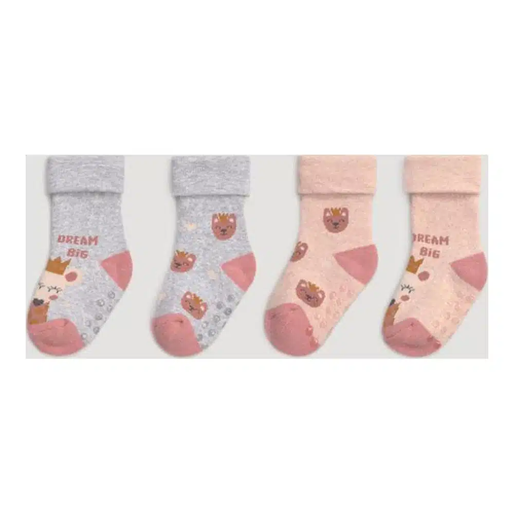 Calcetín Bebé Térmico Antideslizante Pack de 2 Ysabel 52246 - Imagen 2